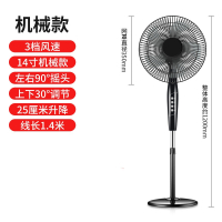 纳丽雅(Naliya)电风扇落地扇家用风扇大风台式摇头机械定时立式遥控电扇_铝电机标准五炫叶