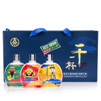 宜宾五粮液股份46°干一杯118ML*6瓶礼盒包装四川白酒