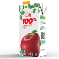 汇源果汁1l 青春版 100%苹果汁饮料出口标准1Lx5盒官方旗舰店