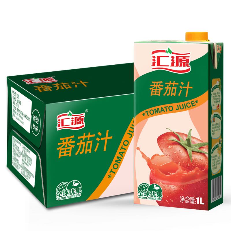 【官方旗舰店】汇源果汁番茄汁 1L*12盒 家庭装果蔬汁饮料图片