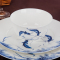 艺锦蓝 景德镇陶瓷青花瓷中式56头年年有鱼高档骨瓷餐具套装 釉中彩 家用碗筷碗盘送礼佳品