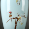 艺锦蓝 国产景德镇现代中式手绘陶瓷三件套花瓶花插样板间家居饰品装饰瓷瓶摆件