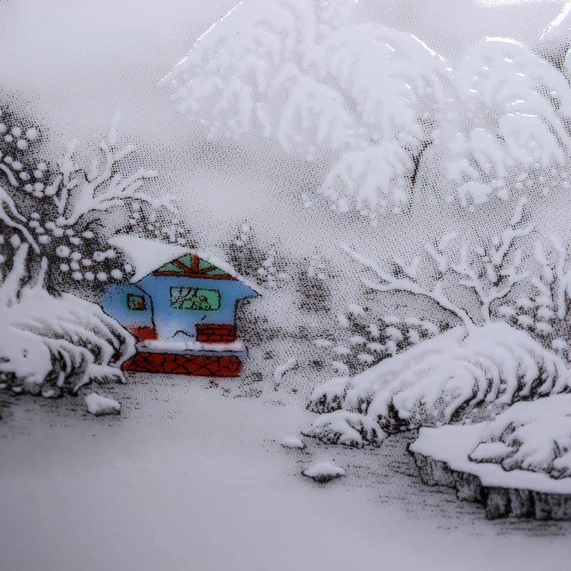 艺锦蓝 国产景德镇陶瓷摆件雪景小花瓶家居简约现代客厅插花花瓶白色花瓶花器葫芦瓶图片