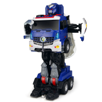 佳奇JIAQI遥控变形汽车机器人玩具伏火将消防车 猎罐油罐车变形汽车人 JQ6609