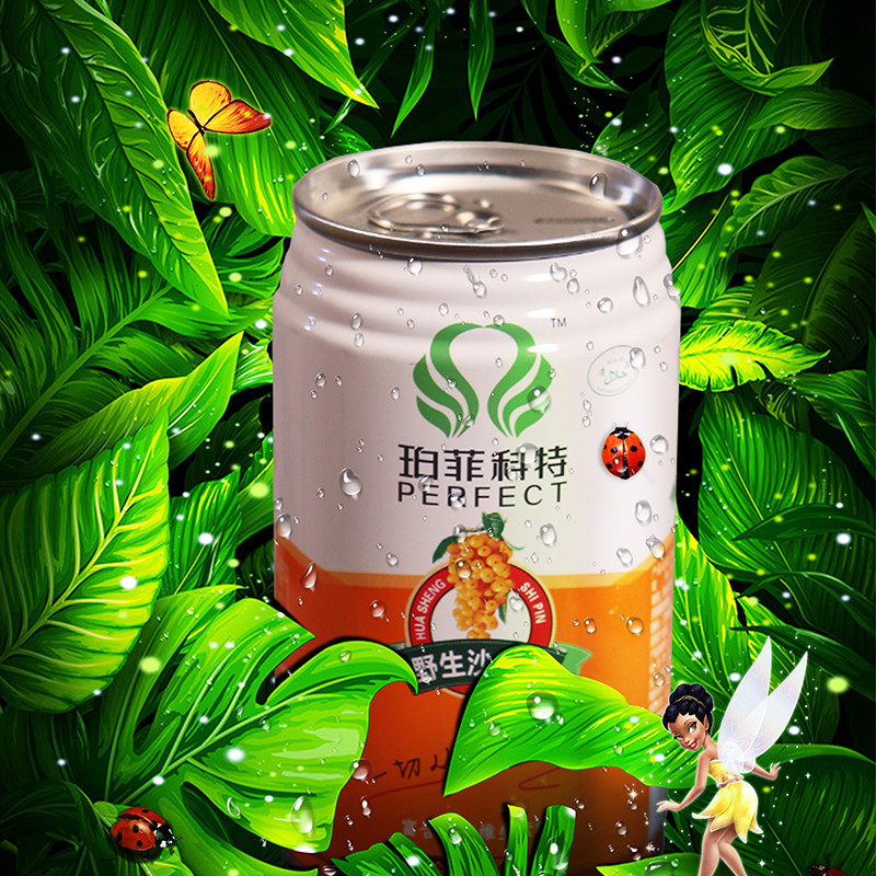 【中华特色】天水馆 珀菲科特 沙棘汁 310ml*20罐 沙棘汁 果汁 饮料 西北