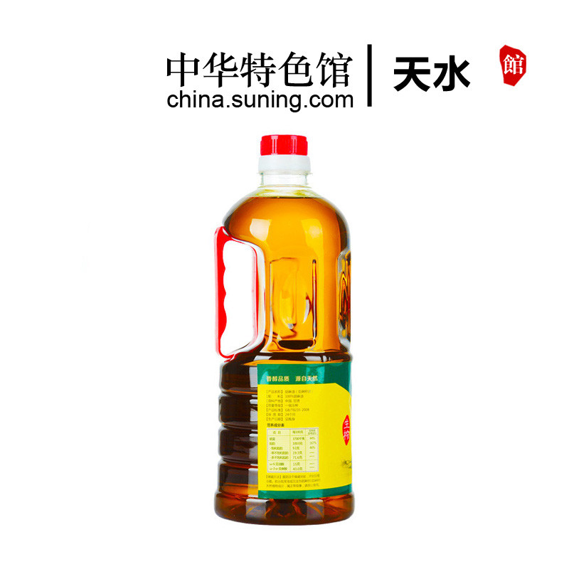 【中华特色】天水馆 隴上农庄 生榨亚麻籽油1L 孕婴月子食用油 装物理压榨 西北