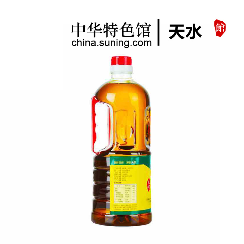 【中华特色】天水馆 隴上农庄 生榨亚麻籽油1L 孕婴月子食用油 装物理压榨 西北