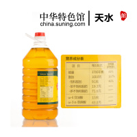 【中华特色】天水馆 隴上农庄 生榨亚麻籽油5升 家庭食用 胡麻油 包邮 西北