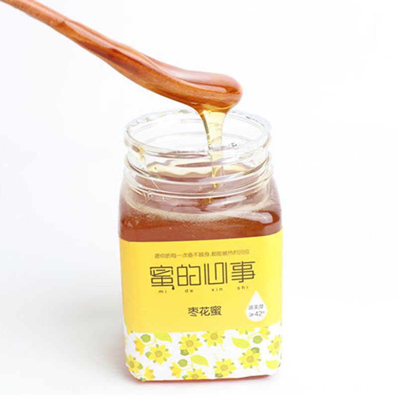 【中华特色】天水馆 蜜的心事 枣花蜂蜜350g装 高原蜂蜜 包邮 西北图片