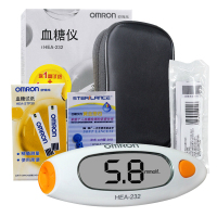 欧姆龙 血糖仪HEA-232 家用测血糖仪器 血糖仪+25片试纸+25采血针