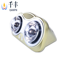 千丰壁挂式浴霸 挂式浴室暖灯 二灯双灯暖取暖卫生间传统浴霸 金二灯0.5米线时尚银泡