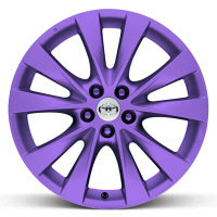 车魔carsatan汽车轮毂喷膜可撕多彩改色轮胎钢圈喷漆汽车改装配件 哑光紫色轮毂可撕改色多色所有车型