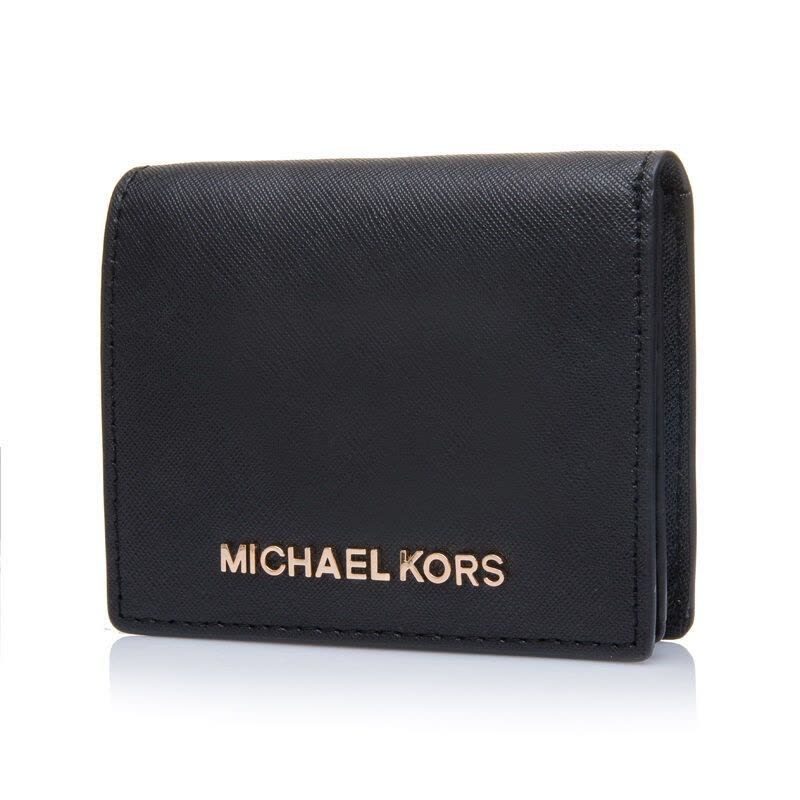MICHAEL KORS 迈克·科尔斯MK 十字纹女士休闲短款卡包 钱包 女 32T4GTVF2L图片