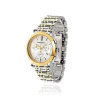 博柏利(BURBERRY)欧美品牌手表 钢带三眼计时日历男士手表 石英表 男 BU1374