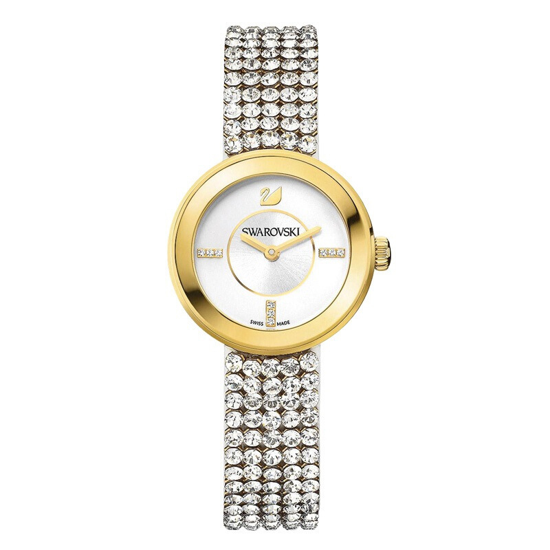 施华洛世奇swarovski手表女士时尚休闲圆盘指针手表piazza系列女表