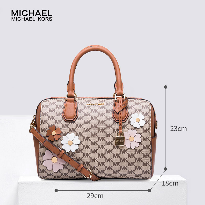 MICHAEL KORS 迈克·科尔斯 MK女包 欧美时尚 小 单肩包 PVC波士顿包 手提包 女 30S7GFLU2V