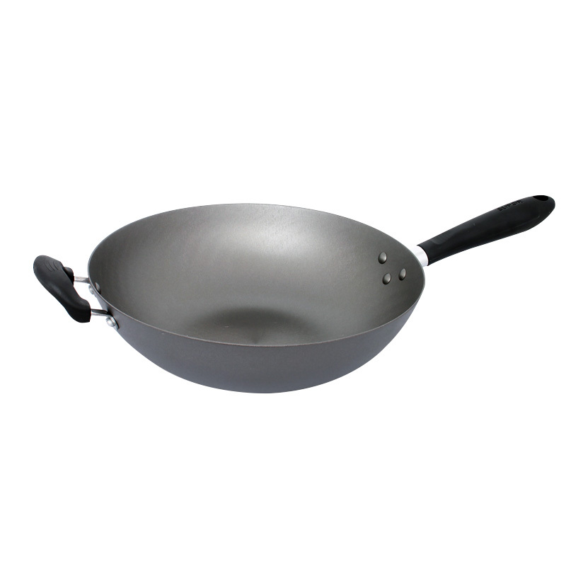 苏泊尔炒锅无涂层铸铁锅fc32n1厨房炒菜锅具燃气和电磁炉适用