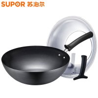苏泊尔炒锅 FC30U5真不锈2代铁锅 无涂层锅少油烟不生锈铁锅30cm