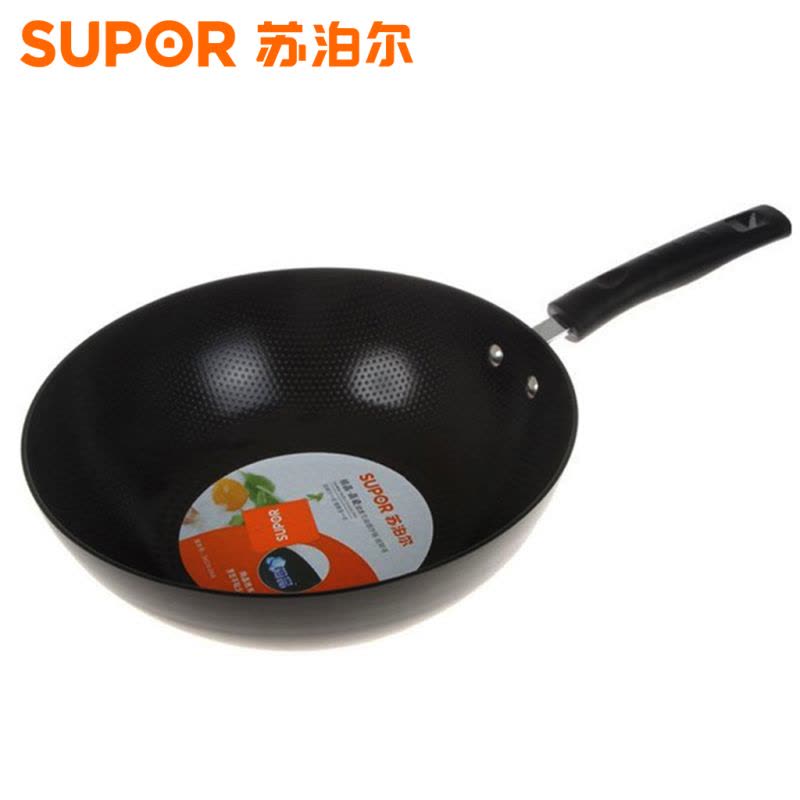 苏泊尔核晶无油烟炒锅PC30Q3电磁炉通用 无烟不粘炒锅图片