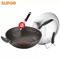 苏泊尔(SUPOR)火红点四代钛金刚无油烟不粘锅PC32HA1炒锅煎炒锅炒菜锅电磁炉 燃气明火 可立盖