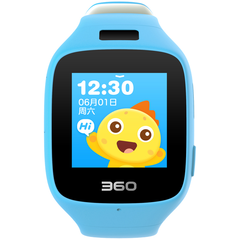 360儿童手表6C W703智能拍照运动计步双星七重定位 智能手表 儿童手表 天空蓝