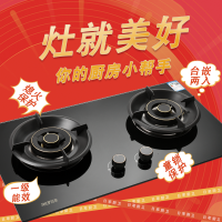 日率 RILV 燃气灶Q12 双眼大火力灶具