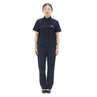 燕舞 BD2FG222101B1F 女式短袖防静电工作服套装 定制款 150-175码(计价单位:套)