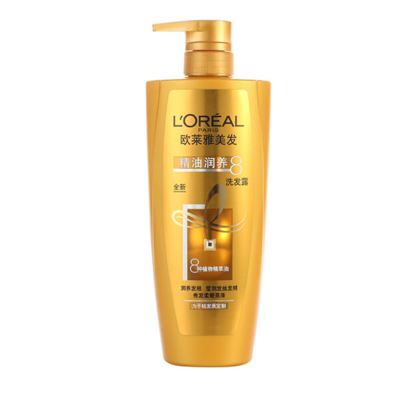 欧莱雅洗发水（LOREAL）精油润养洗发露700ml（滋养干枯）（新老包装随机发货）