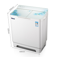 长虹红太阳 XPB100-2016SA(不锈钢内筒) 10公斤家用双桶大容量洗衣机 强力洗涤脱水甩干 半自动双缸洗衣机