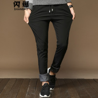 绅士空间2021春季男士休闲裤九分裤男韩版针织裤宽松束脚裤青少年运动裤男装ML.X95
