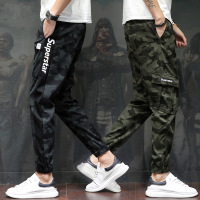 绅士空间2021春季新款青少年九分裤工装裤男束脚裤韩版修身小脚男士休闲裤男MF.958