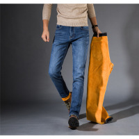 绅士空间2021春季青年大码弹力牛仔裤男修身直筒裤子男商务男士牛仔裤休闲长裤SS.1833