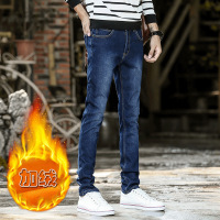绅士空间2021春季商务男士牛仔裤韩版弹力直筒长裤修身水洗牛仔裤男休闲男裤DM.8966