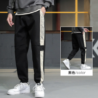 绅士空间2021春季宽松运动裤韩版小脚裤潮流工装裤九分裤男士休闲裤男装ML.D80