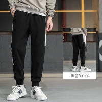 绅士空间2021春季男士宽松运动裤韩版小脚裤潮流长裤针织裤休闲裤男装ML.X97