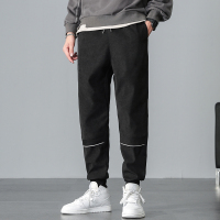 绅士空间2021春季新款男士宽松运动裤韩版小脚裤潮流九分裤休闲裤高弹针织裤男装ML.X92