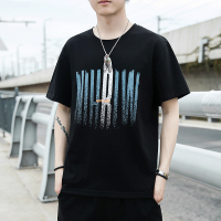 绅士空间2021年休闲T恤男新款夏季男士短袖t恤ins潮流宽松纯棉体恤衣服潮牌男装JC.T348