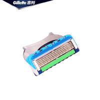 Gillette/吉列锋隐致顺动力5层刀片高端2个刀头手动剃须刀刮胡刀