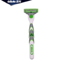 Gillette/吉列剃须刀锋速3敏锐动力刮胡刀架手动剃须刀电池微动力 捡漏