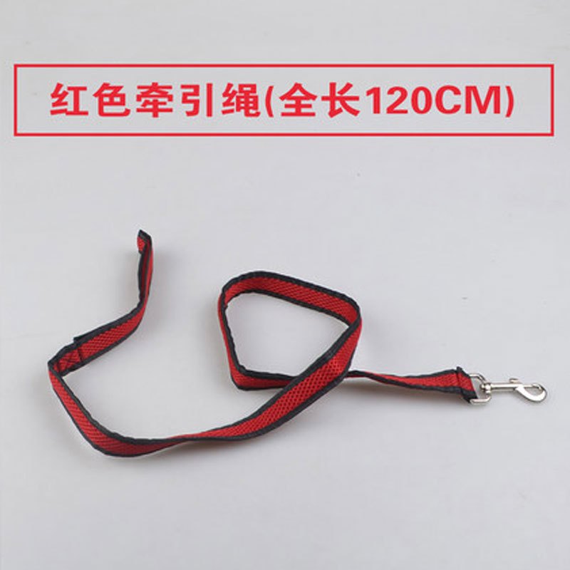 （牵引绳+胸背）网布胸背颜色多样狗狗网眼胸背带金毛用品泰迪狗绳子宠物牵引绳中小型犬狗链子宠物出行牵引带