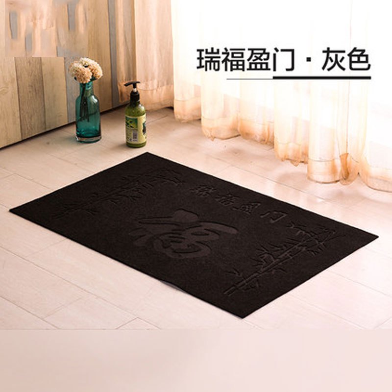 家居家用喜庆入户进门家用玄关地垫门垫 卧室门厅脚垫浴室卫生间防滑吸水垫子生活日用现代中式纺织品地垫