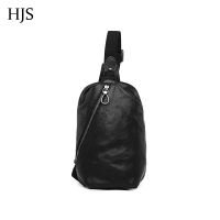 赫泽琼斯HEZZJONES男士植鞣牛皮胸包韩版斜挎包潮男包真皮轻奢多功能青年个性斜挎背包