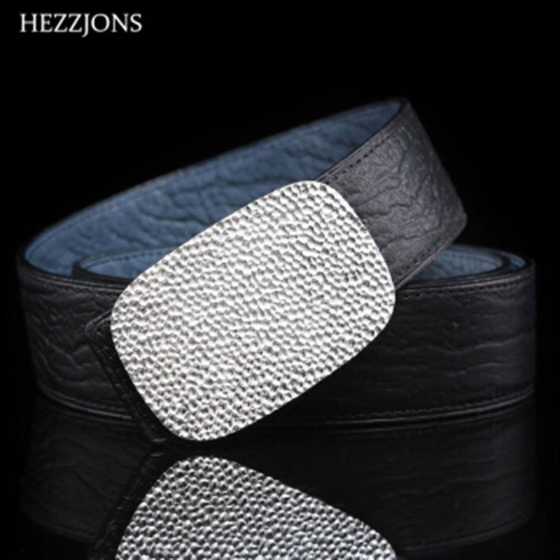 赫泽琼斯hezzjones鲨鱼皮皮带定制纯银扣腰带商务绅士文玩皮带青年防
