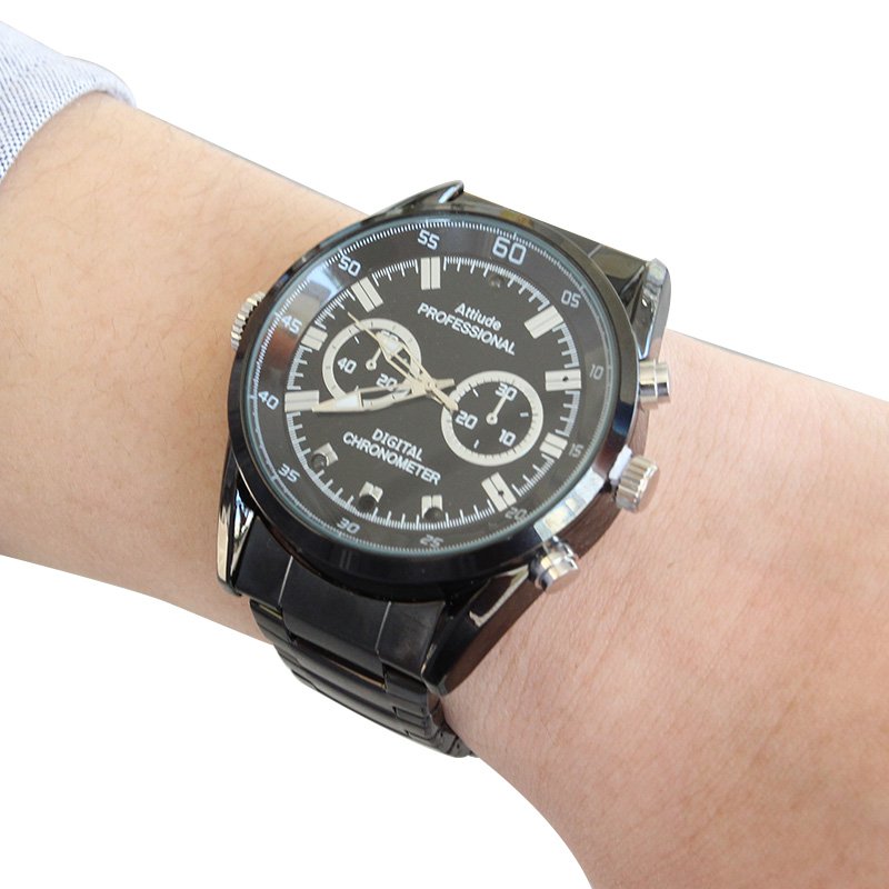 高清隐形摄像手表 微型高清拍照手表摄像头 录音录像夜视拍摄户外运动手表小型DV摄像机