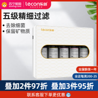 乐创(Lecon)净水器商用直饮厨房自来水龙头过滤器RO反渗透纯水机 HM-V2五级超滤净水器-经济款