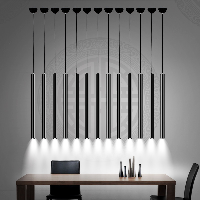 现代简约圆柱吊灯led吊灯创意客厅卧室餐厅吊灯