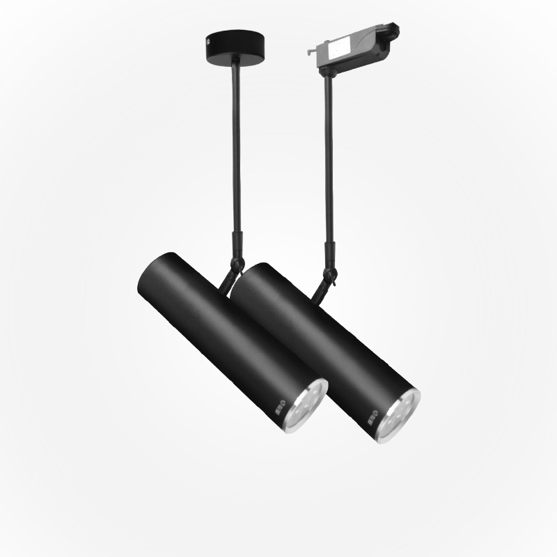 led长杆射灯明装客厅背景墙加长臂cob轨道服装导轨灯7w5w照画灯