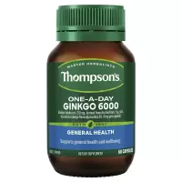 汤普森 Thompson's 健脑银杏片精华60粒 1瓶装 青少年成人缓解脑疲劳银杏叶提取辅助记忆 澳洲进口
