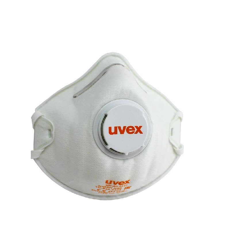 优唯斯UVEX2210防尘防雾霾口罩 N95口罩 防护PM2.5 防MERS头戴式带呼吸阀 防流感病毒口罩图片