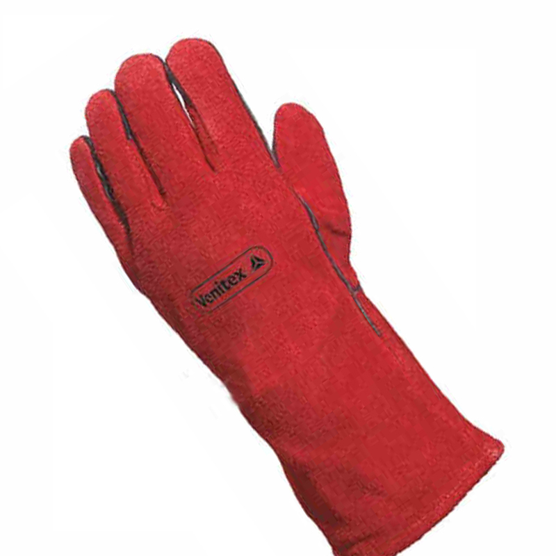 代尔塔 205515 电焊工手套 隔热耐磨手套 牛皮焊接手套
